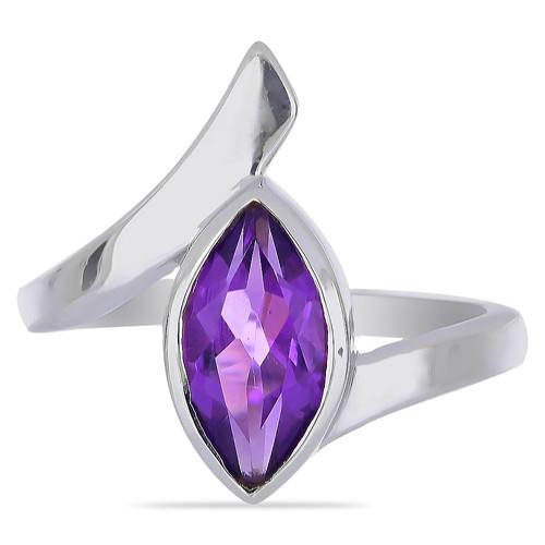 BUY STERLING SILVER AFRICAN AMETHYST STYLISH RING